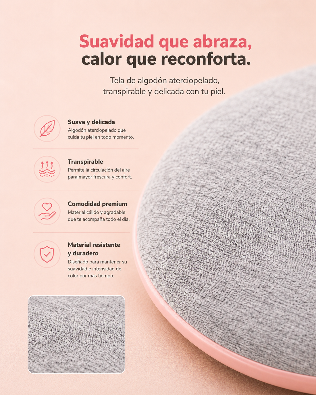 Alivelle sobre tejido suave