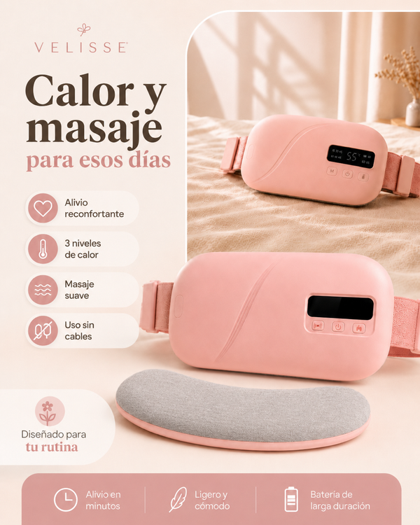 Alivelle – Almohadilla térmica menstrual con calor y masaje